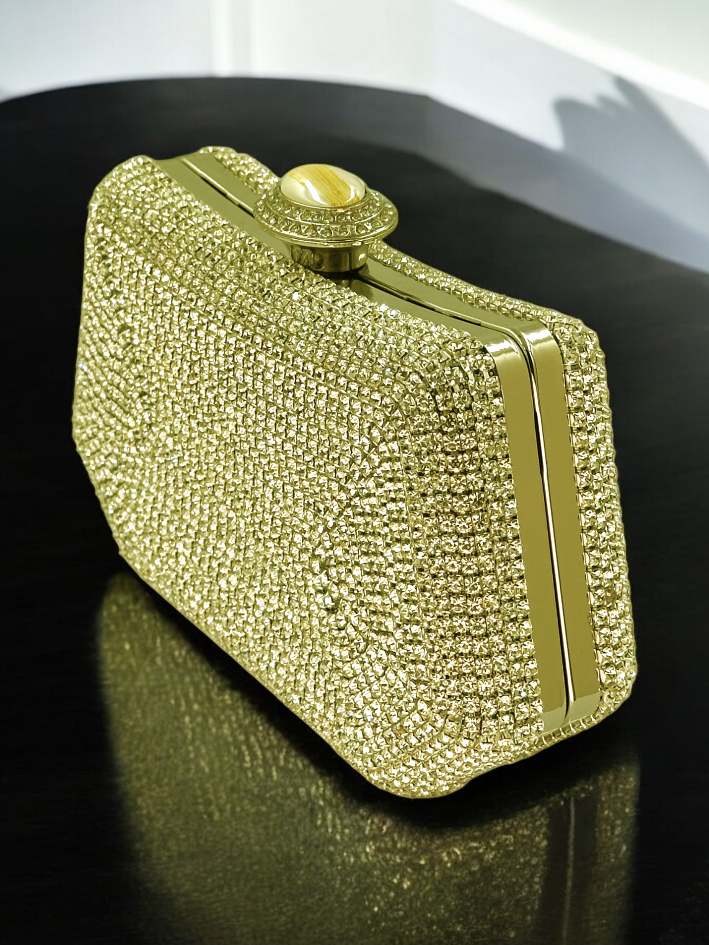 Swarovski Taşlı İncili Abiye Çanta | Düğün ve Gece Çantası