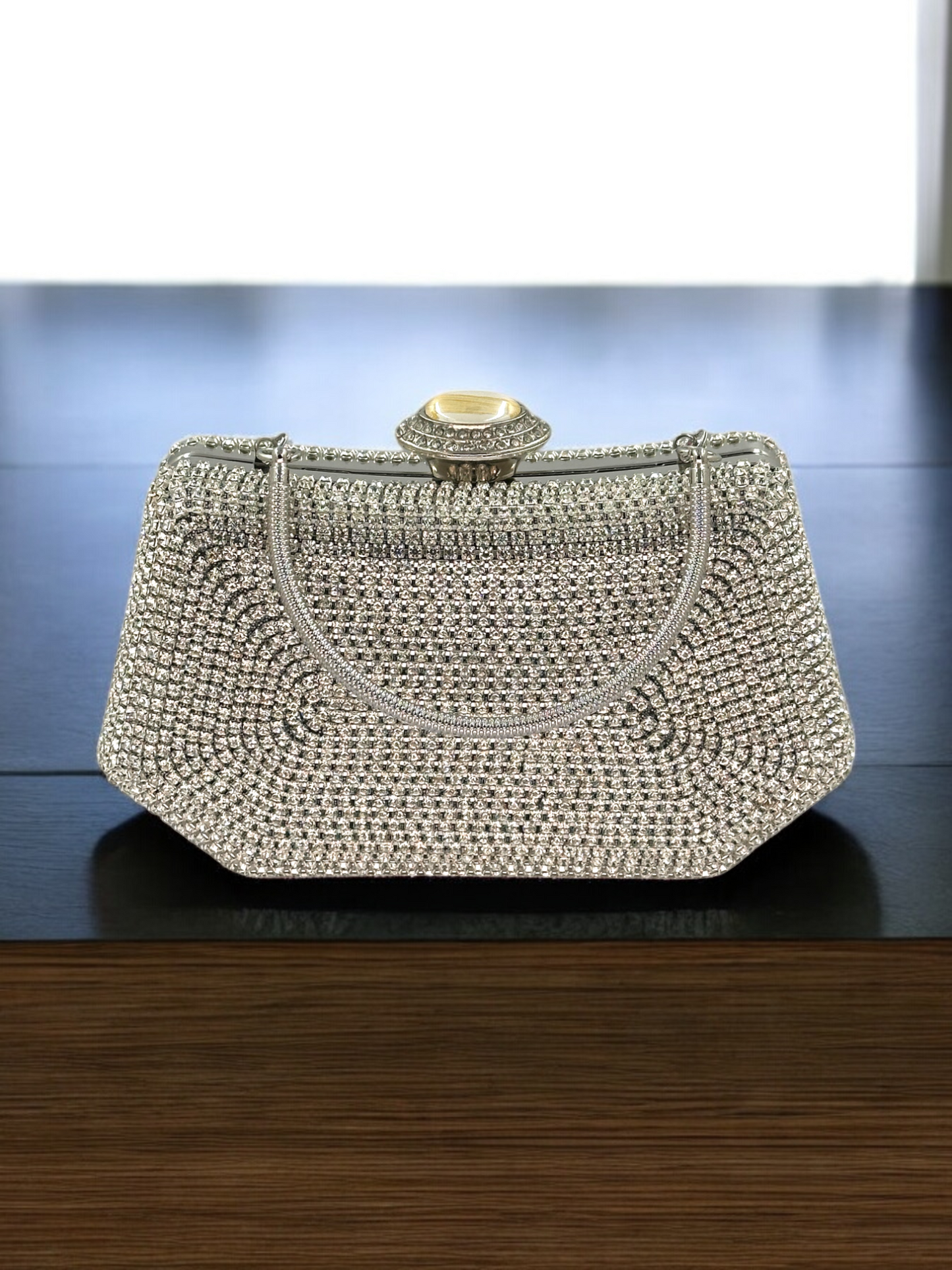 Swarovski Taşlı İncili Abiye Çanta | Düğün ve Gece Çantası