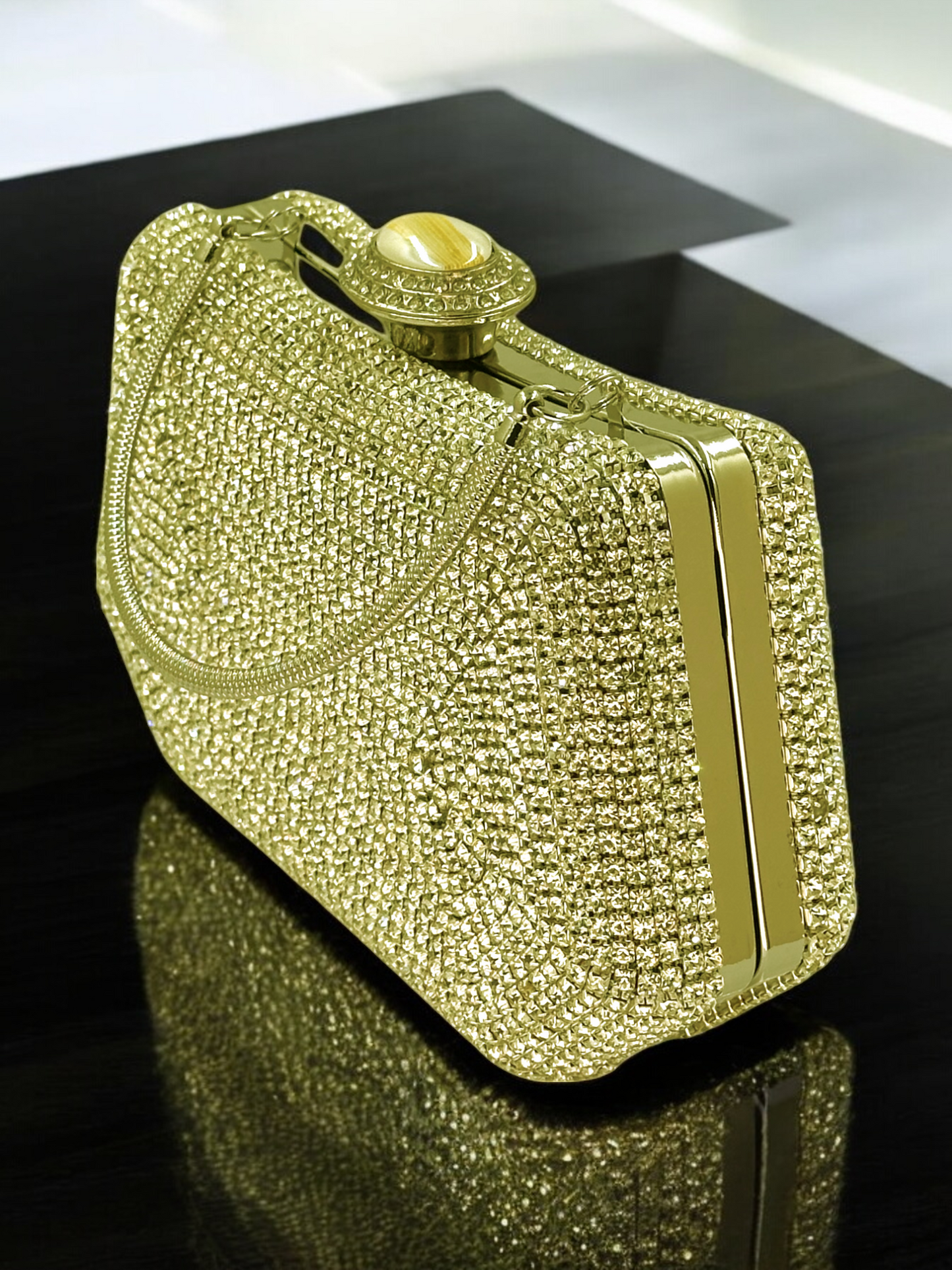 Swarovski Taşlı İncili Abiye Çanta | Düğün ve Gece Çantası