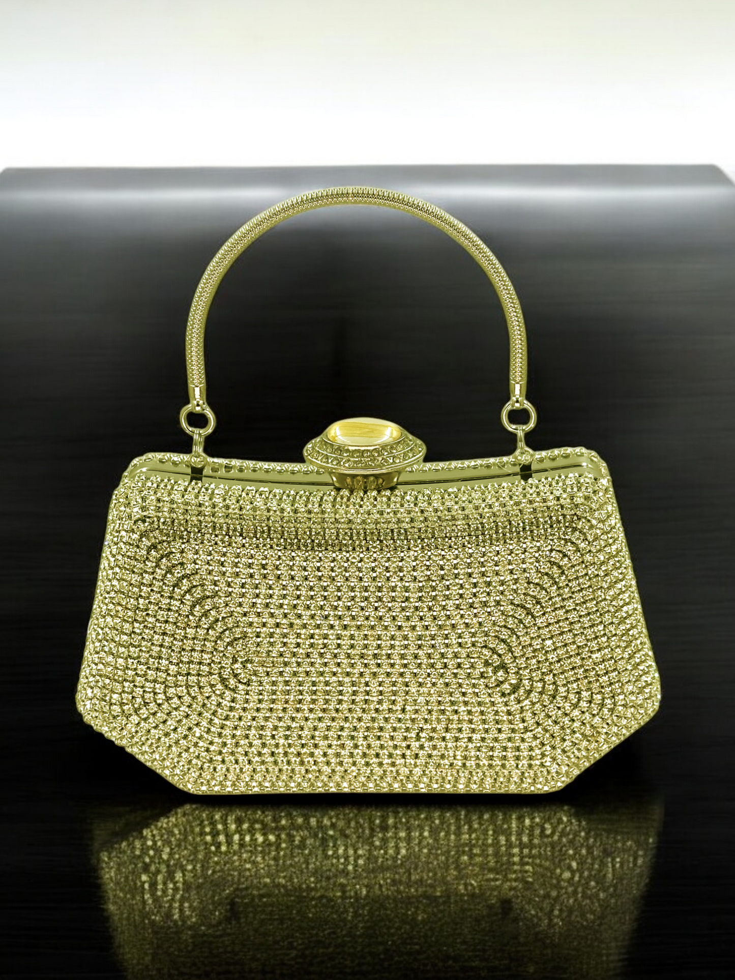 Swarovski Taşlı İncili Abiye Çanta | Düğün ve Gece Çantası