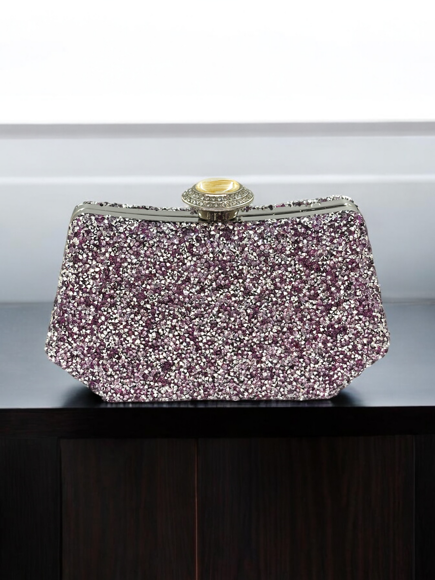 Konik Taşlı İncili Abiye Çanta - Lüks Gece ve Düğün Clutch