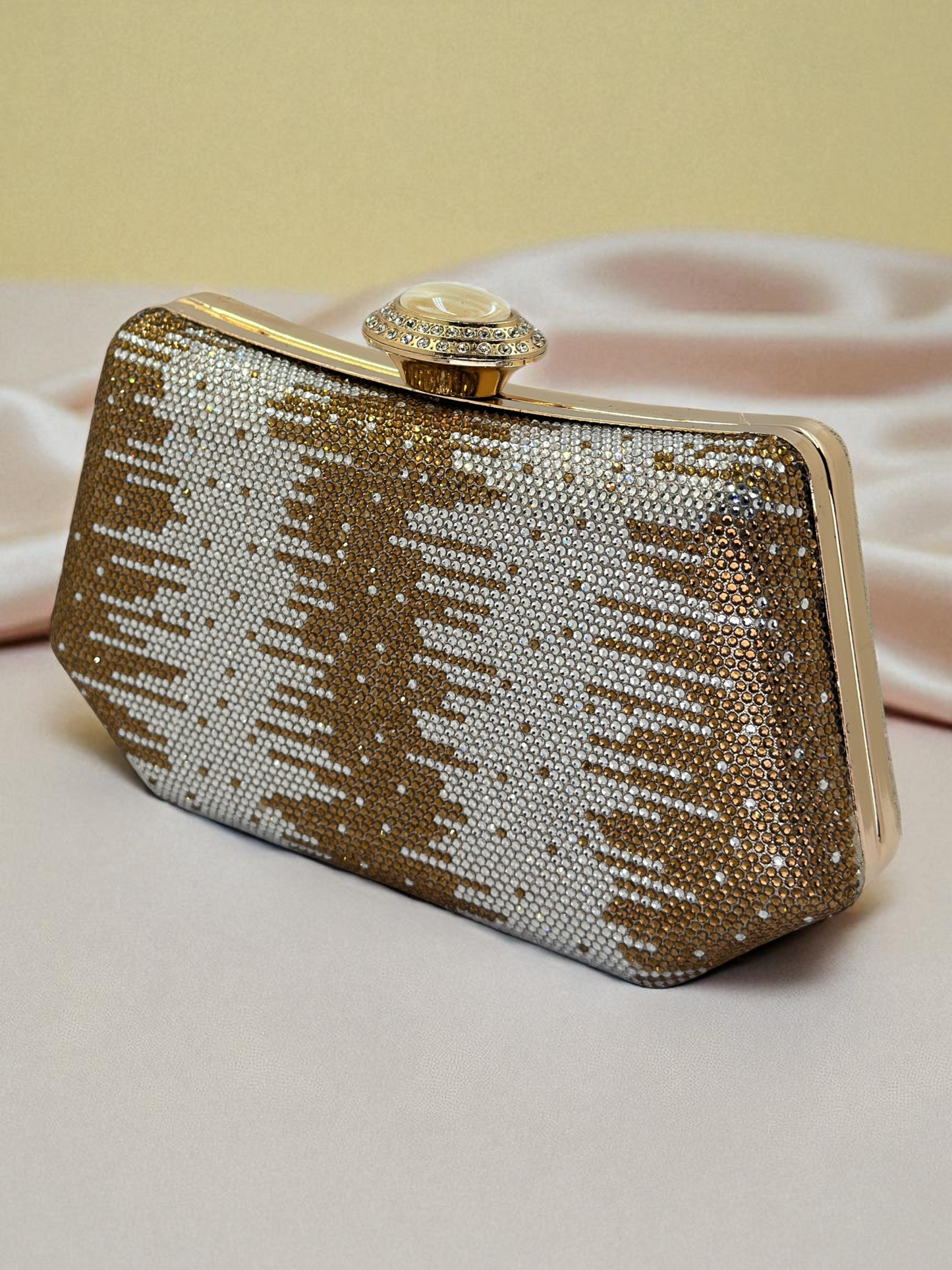 İnci ve Kristal Taşlı Lüks Abiye Çanta | Düğün Gece Clutch