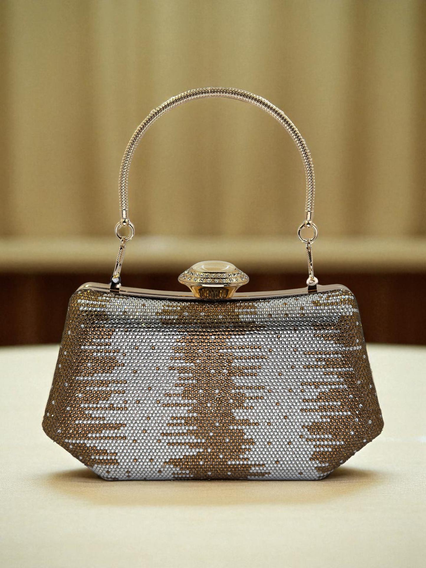 İnci ve Kristal Taşlı Lüks Abiye Çanta | Düğün Gece Clutch