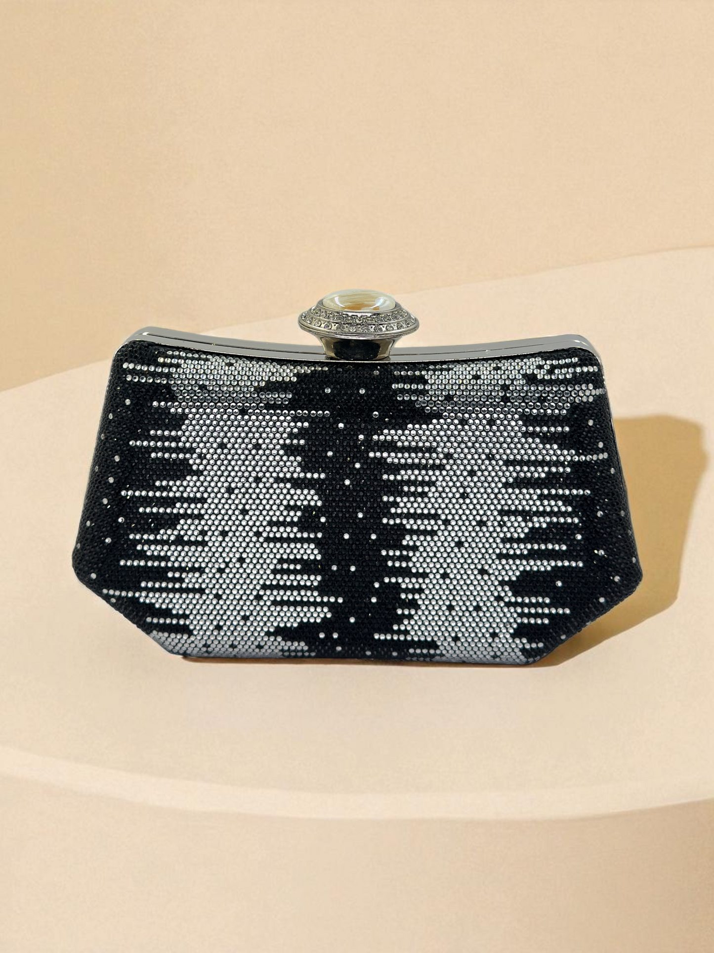 İnci ve Kristal Taşlı Lüks Abiye Çanta | Düğün Gece Clutch