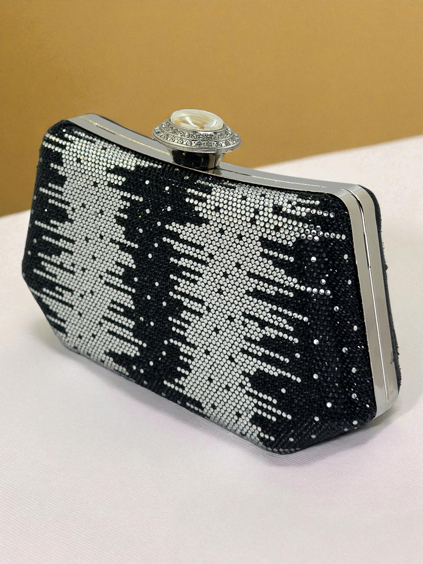 İnci ve Kristal Taşlı Lüks Abiye Çanta | Düğün Gece Clutch