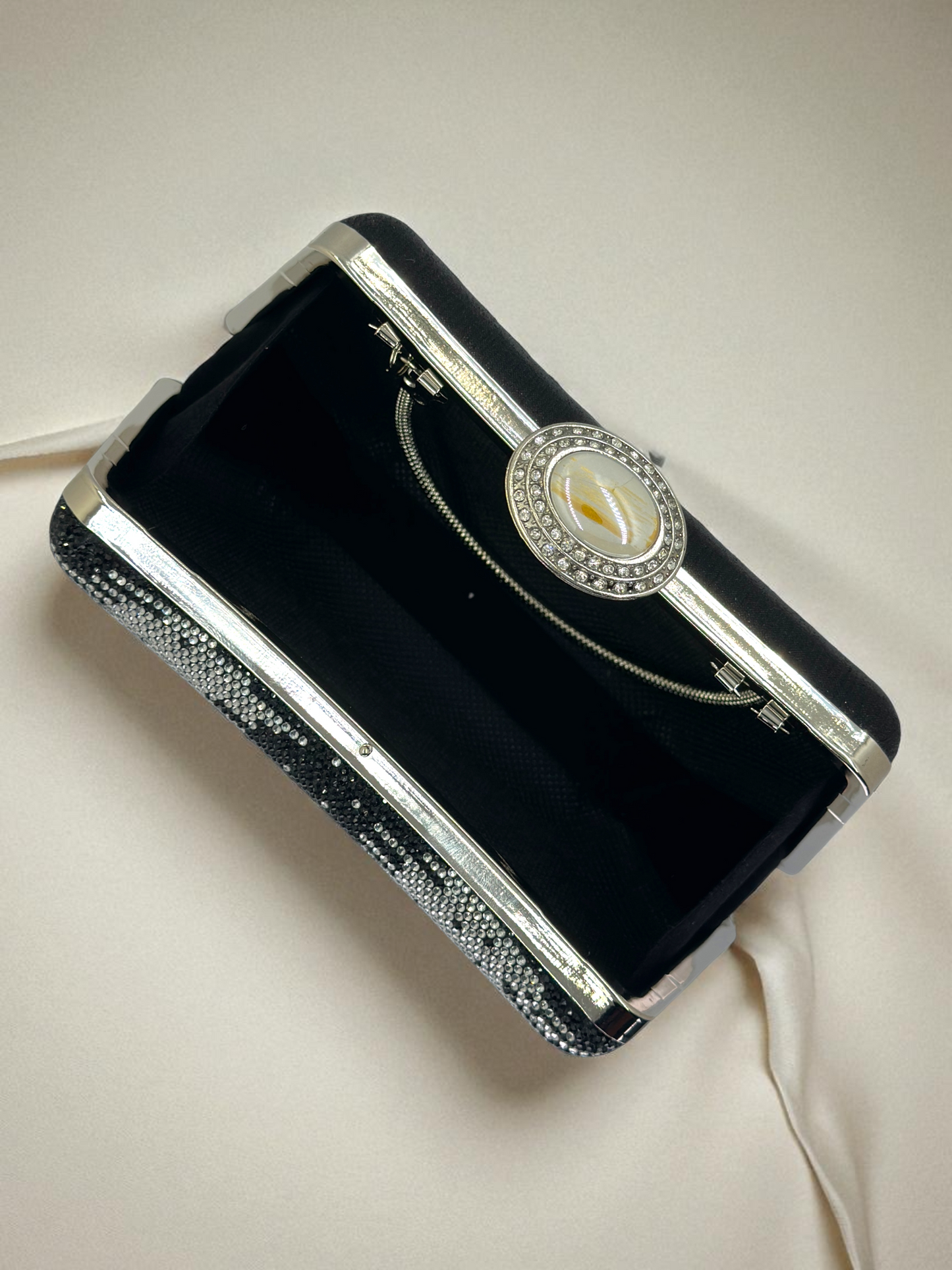 İnci ve Kristal Taşlı Lüks Abiye Çanta | Düğün Gece Clutch