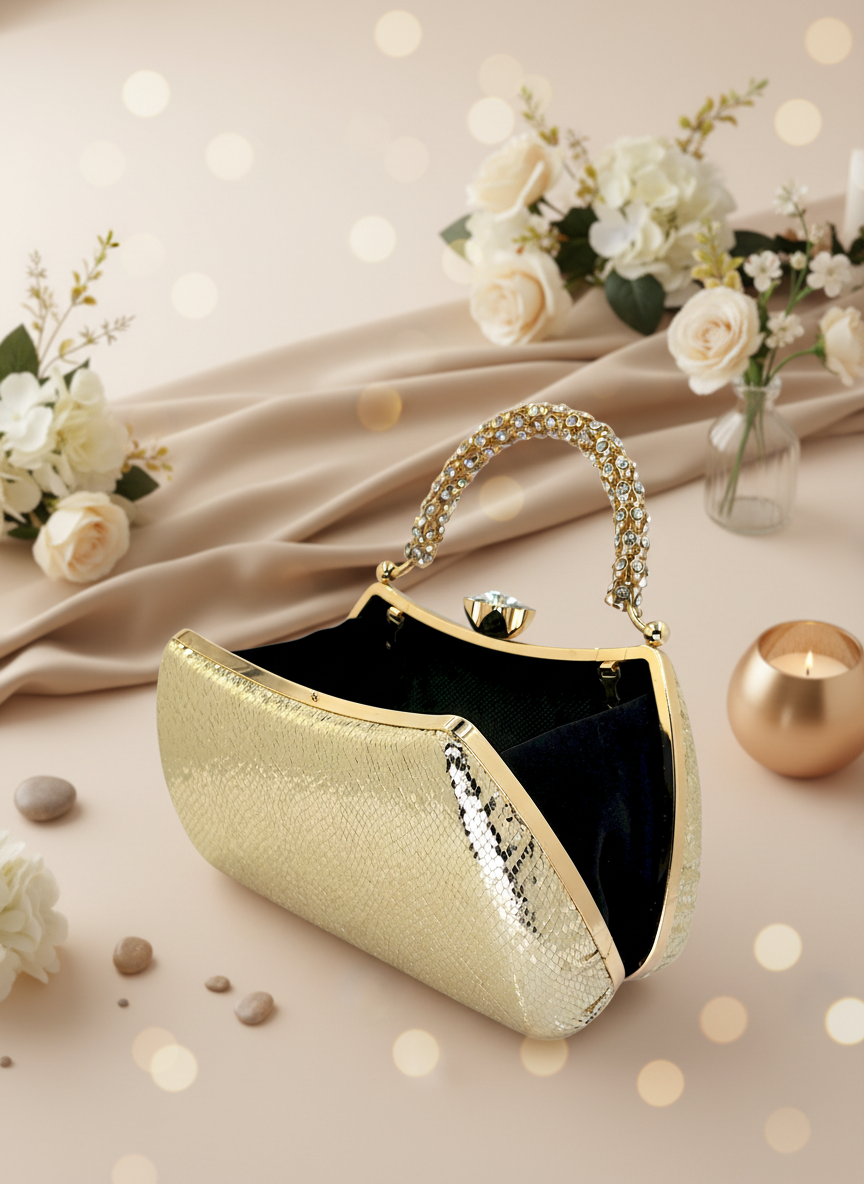 Kristal Desenli Taş Saplı Abiye Çanta, Gümüş Renk, Saten Clutch. Lüks düğün çantası ve gece çantası modelleri.