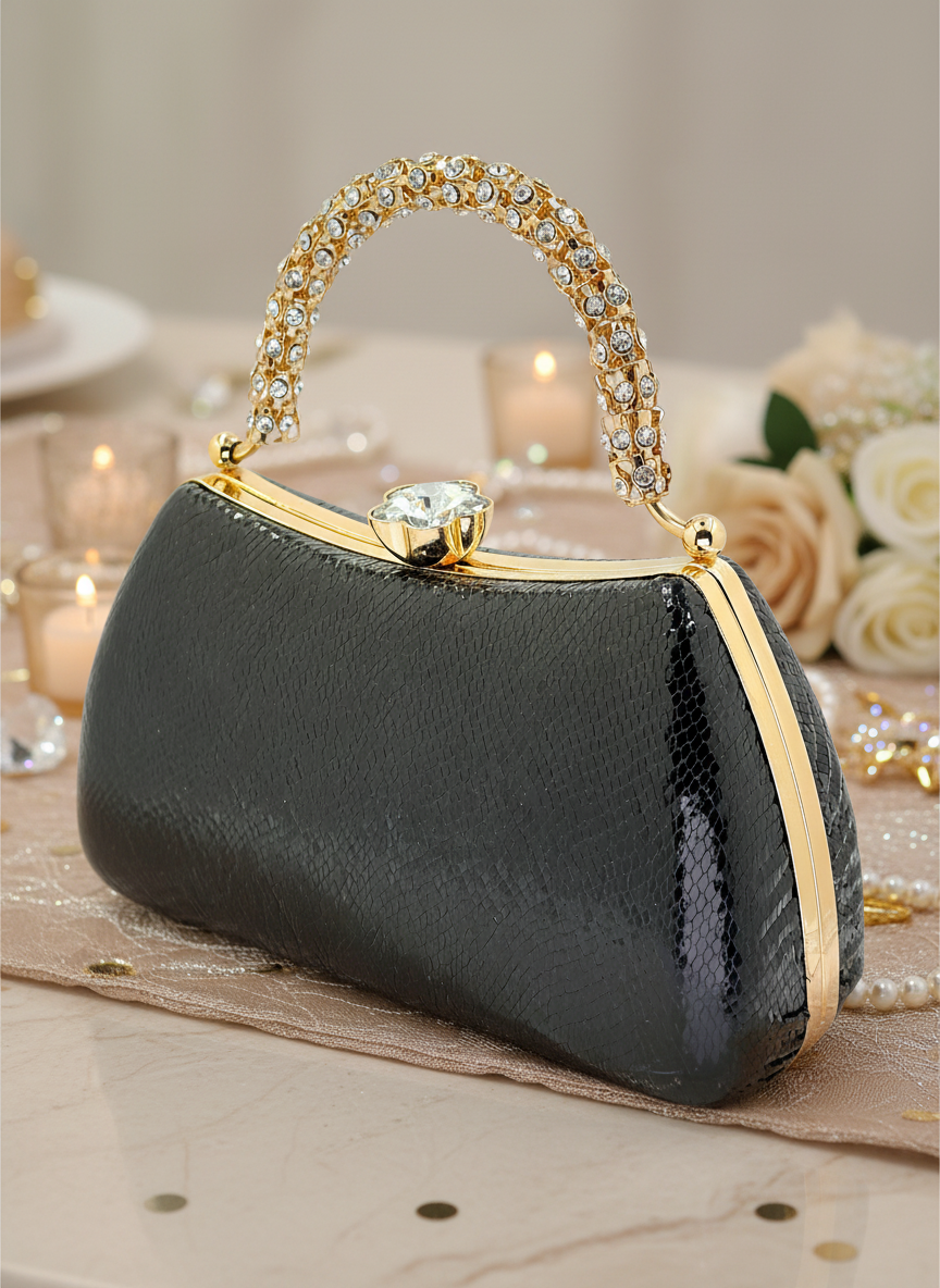 Kristal Desenli Taş Saplı Abiye Çanta, Gümüş Renk, Saten Clutch. Lüks düğün çantası ve gece çantası modelleri.